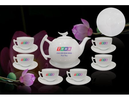 Bộ ấm chén quà tặng, in logo, tên S10 Bộ ấm chén quà tặng, in logo, tên S10