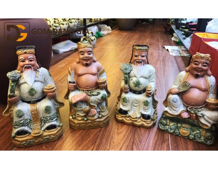 Bộ thần tài, ông địa gốm sứ Bát Tràng S2 Bộ thần tài, ông địa gốm sứ Bát Tràng S2