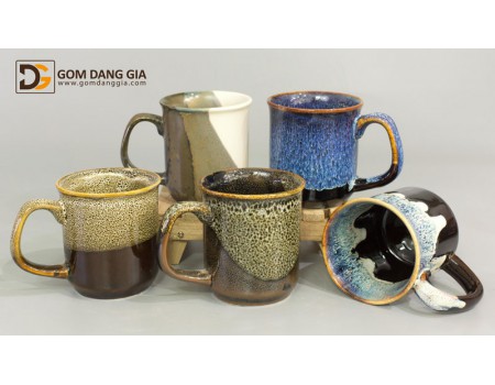 Cốc sứ có quai men hỏa biến S10 Cốc sứ có quai men hỏa biến S10